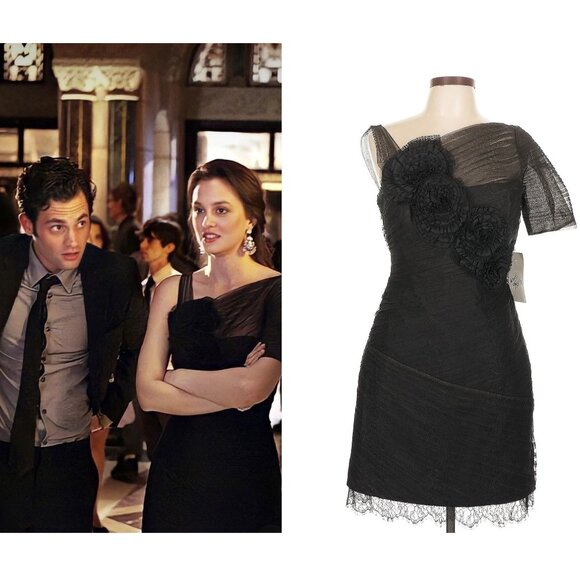 ASO BLAIR WALDORF GOSSIP GIRL Rosette Dress NEW NWT RARE - Picture 1 of 8